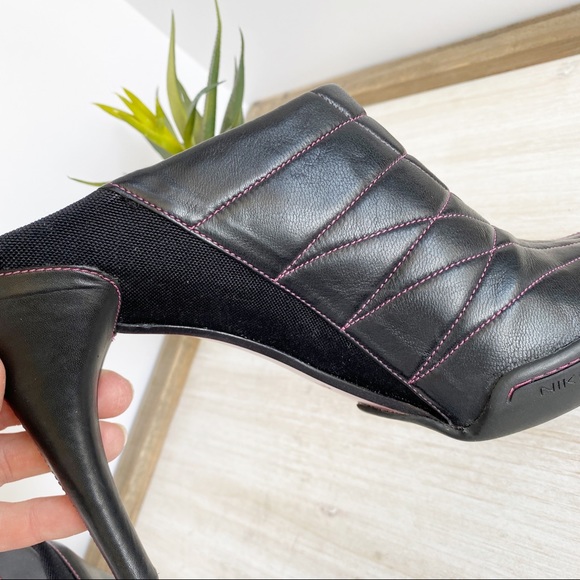 ✖️SOLD✖️•COLE HAAN• Nike G Series Leather Heeled Mules - Picture 12 of 13